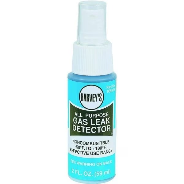 0 Gas Leak Detector, Liquid, Blue, 2 oz Bottle, Harvey, Mfr#: 39300